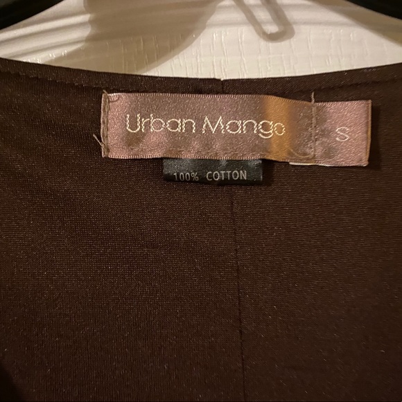 Urban Mango brown, dark, light tan fitted dress S - Picture 9 of 9